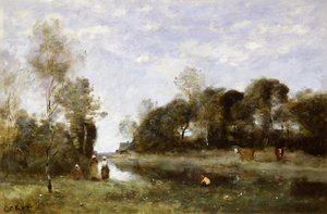 インチルのブレスルのお土産 作： Jean Baptiste Camille Corot